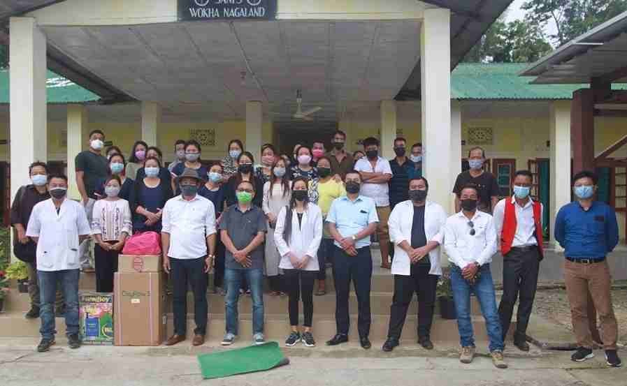 Advisor for Horticulture and Border Affairs, Mhathung Yanthan visited Sanis Assembly Constituency on June 8 and took stock of the COVID-19 preparedness. (DIPR Photo)